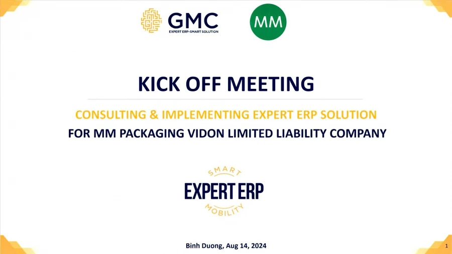 KICK OFF CEREMONY OF DEPLOYMENT OF EXPERT ERP - SPECIALIZED SOFTWARE FOR PACKAGING PRODUCTION MANAGEMENT FOR MM PACKAGING VIDON