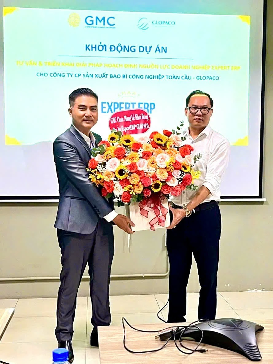 Kick-off ceremony for deploying Expert ERP software - In-depth production management solution for packaging industry for Glopaco