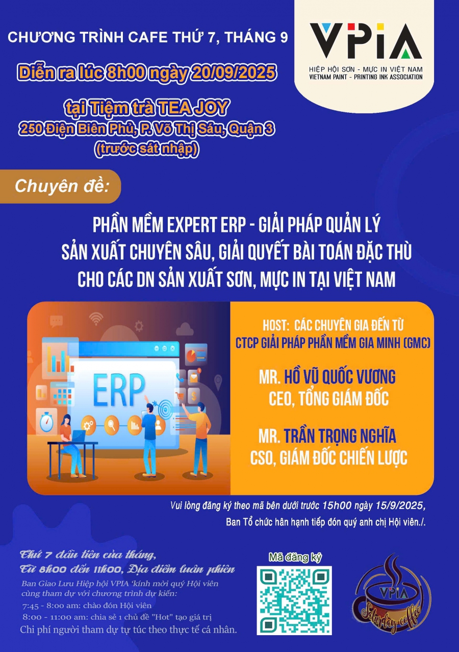 CAFE SÁNG THỨ 7 VỚI HỘI VIÊN HIỆP HỘI SƠN – MỰC IN VIỆT NAM (VPIA)