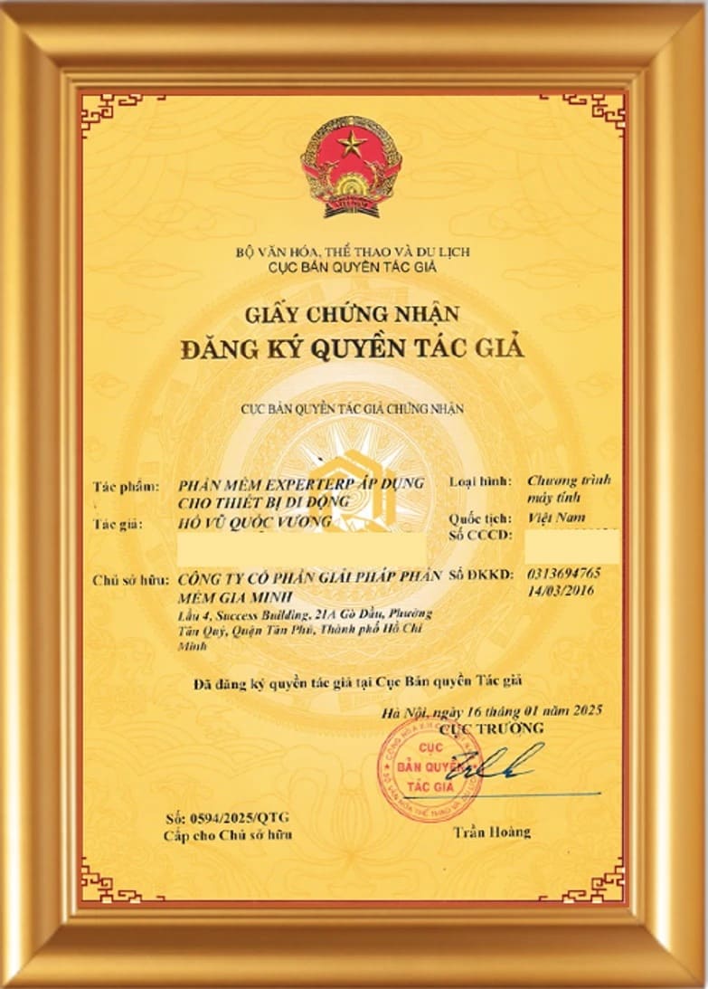 BẢN QUYỀN PHẦN MỀM EXPERT ERP & BẢN QUYỀN MOBILE APP EXPERT ERP CHO THIẾT BỊ DI ĐỘNG